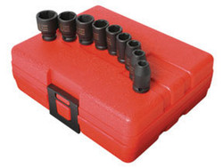 1/4" Drive Metric Impact Socket Set, 9 Pc. 1809