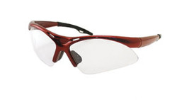 Red Frame Diamondbacks Safety Glasses with Clear Lens 540-0000