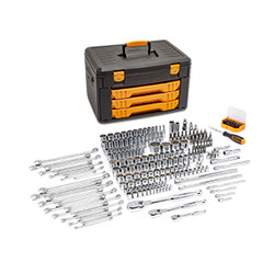 12 Point Mechanics Tool Set in 3 Drawer Storage Box, 243Pc 80972