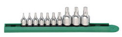 10 Pc. 1/4" & 3/8" Drive Stubby Torx Bit Driver Set 81196