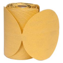 Gold Reserve 6" Disc Roll, P80B Grit, Package of 100 83815