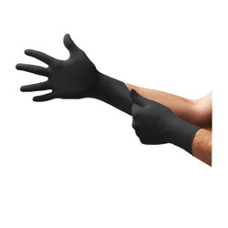 Black Dragon® Zero Powder-Free Nitrile Examination Gloves, Black, 2XL BD1005NPF
