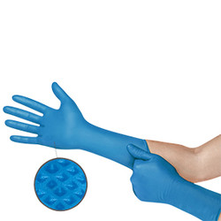 MICROFLEX 93-283, Nitrile Disposable Glove with Raised Grip, Medium 93-283M