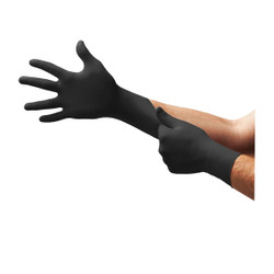 Black Dragon Powder-Free Latex Examination Gloves, Black, Large BD1003PF