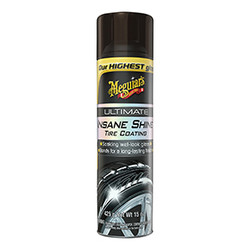 Meguiar's  Ultimate Insane Shine Tire Coating – Soaking Wet-Look Tire Shine - G190315, 15 oz G190315
