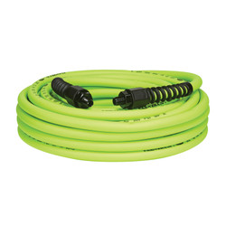 Flexzilla Pro 3/8" x 50' ZillaGreen air hose w/ 1/4" MNPT ends and bend restrictors HFZP3850YW2