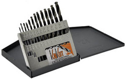 13 Pc. Jobber Length Drill Bit Set, 1/16"-1/4" 13KK5