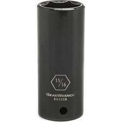 1/2" Drive 6 Point Deep Impact Metric Socket 15mm 84573N