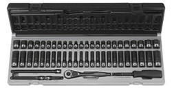 1/4" DR DUO-SOCKET SET 1 2 PT 53 PC SAE AND METRI 89253CRD