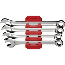 4 pcs Magnetic Flexible Wrench Holder-Red FWR4-R