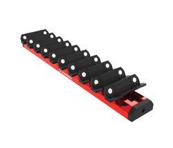 10 Pc. Magnetic Wrench Rack, Red WR10-RD