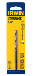 1/4" TURBOMAX® High Speed Steel Straight Shank Jobber Length Drill Bit 73316