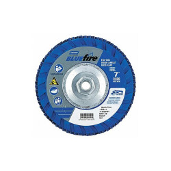 Norton Abrasives Fiber Disc,7 in Dia,5/8in Arbor,P36 Grit 66623399155