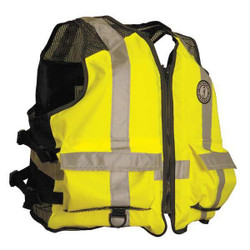 Mustang Survival Life Jacket,L/XL,15.5lb,Foam,BLK/YLW MV1254T3-239-L/XL-216