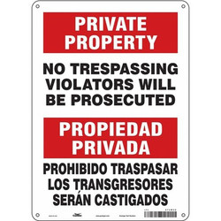 Condor Safety Sign,14 inx10 in,Polyethylene 473M32