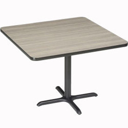 Interion 36"" Square Counter Height Restaurant Table Charcoal