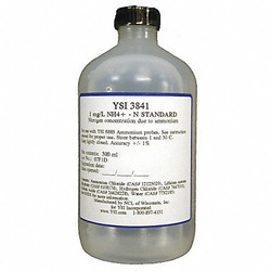 Ysi Cal Solution,Ammonium,1 mg/L,500 mL 3841
