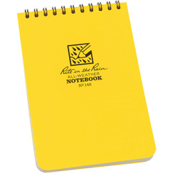 Rite in the Rain 4 In. x 6 In. 50-Sheet Top Spiral Yellow Notebook 146