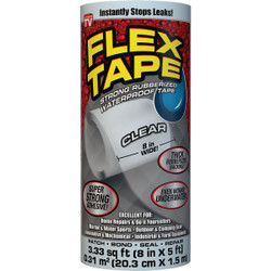 Flex Tape 8 In. x 5 Ft. Repair Tape, Clear TFSCLRR0805