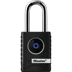 Master Lock Exterior 2-7/32 In. Wide Bluetooth Padlock 4401LHEC