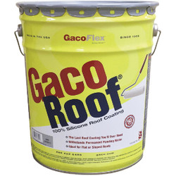 GacoFlex GacoRoof Silicone Roof Coating, Gray, 5 Gal. GR1628-5