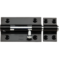 National 5 In. Black Extra Heavy Door Barrel Bolt N152121