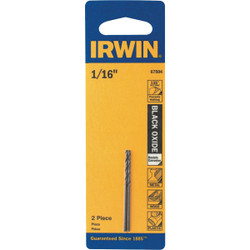Irwin 1/16 In. Black Oxide Drill Bit (2-Pack) 67504