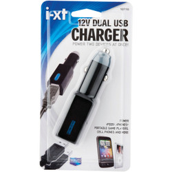 Custom Accessories i-xt 12V Dual USB Black Car Charger 10710