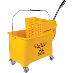 21Qt. Molded Plastic Mop Bucket With Wringer HHMB20L