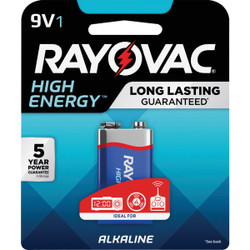 Rayovac High Energy 9V Alkaline Battery A1604-1T GENK