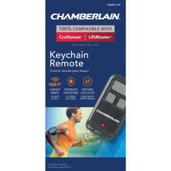 Chamberlain 3-Button Black Garage Door Remote Keychain 956EV-P2