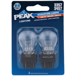 PEAK 3357/3457 12.8/14V Mini Incandescent Automotive Bulb (2-Pack) 3457LL-BPP