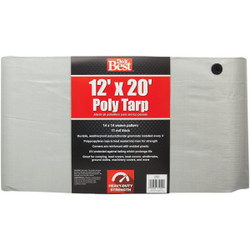 Do it Best Silver Woven 12 Ft. x 20 Ft. Heavy Duty Poly Tarp 768596