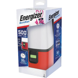Energizer Weatheready 6 in. W. x 10 In. H. Red Plastic 360 Deg LED Lantern