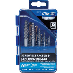 Century Drill & Tool Screw Extractor & Drill Bit Set (10-Piece) 88710