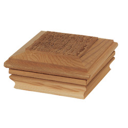 Deckorators 4 In. x 4 In. Cedar Hatteras Flat Top Post Cap 72258