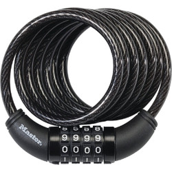 Master Lock 6 Ft. Cable Combination Bicycle Lock 8114D