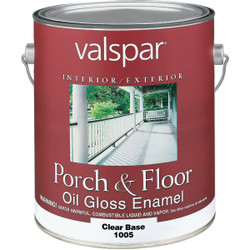 Valspar 1 Gal. Clear Base Oil Based Gloss Porch & Floor Enamel 027.0001005.007