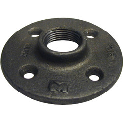 Southland 1/2 In. x 3 In. Black Iron Floor Flange 521-603BG Pack of 5