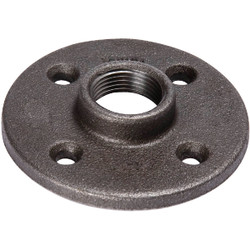 Southland 3/4 In. x 3-3/8 In. Black Iron Floor Flange 521-604BG Pack of 5