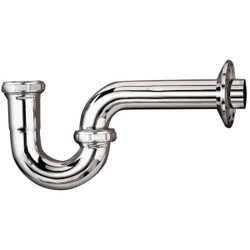 Keeney 1-1/4 In. x 1-1/4 In. Chrome-Plated 17 Gauge Brass P-Trap 301K