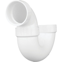 Charlotte Pipe 2 In. White PVC P-Trap PVC 00706X 0800HA