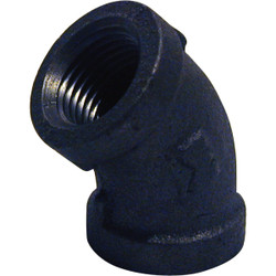 Southland 3/4 In. 45 Deg. Malleable Black Iron Elbow (1/8 Bend) 520-204BG