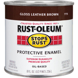 Stops Rust Leather Brown Enamel 7775730