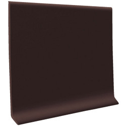 Roppe 4 In. x 4 Ft. Brown Vinyl Dryback Wall Cove Base H1640C52P110 Pack of 16