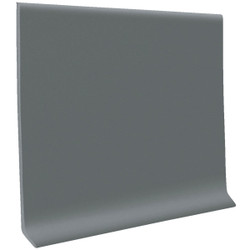 Roppe 4 In. x 20 Ft. Roll Dark Gray Vinyl Self-Stick Wall Cove Base HC40C53S150