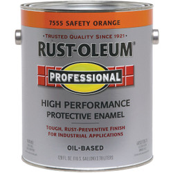 Rust-Oleum Professional Industrial Enamel, Safety Orange, 1 Gal. 7555402