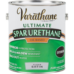 Varathane Satin Clear Exterior Spar Urethane, 1 Gal. 9331