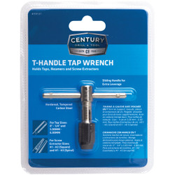Century Drill & Tool 0 In. to 1/4 In. Tap Wrench T-Handle 98501