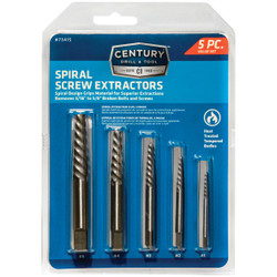 Century Drill & Tool Spiral Flute Screw Extractor (5-Piece) 73415